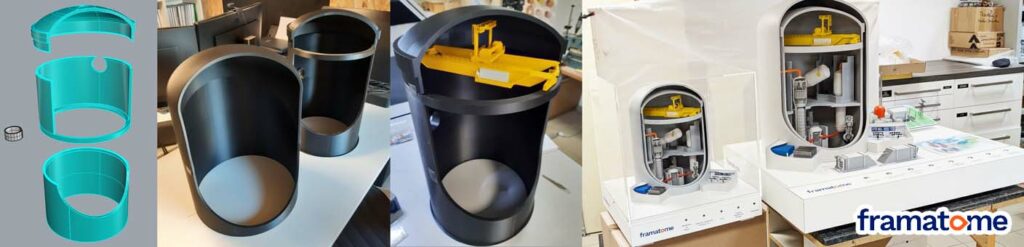 Prototype imprimé en 3D pour Framatome : des pièces détachées à la maquette assemblée